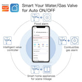 Smart motorizovaný zavírač ventilu MOES WV-QY-EU Water Valve WiFi Tuya