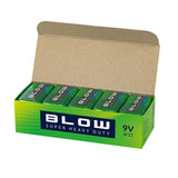 Baterie 9V (6LR61) Zn-Cl BLOW Super Heavy Duty 10x 1ks / blistr