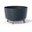 Květináč GRACIA STANDARD ECO WOOD antracit 23,5cm