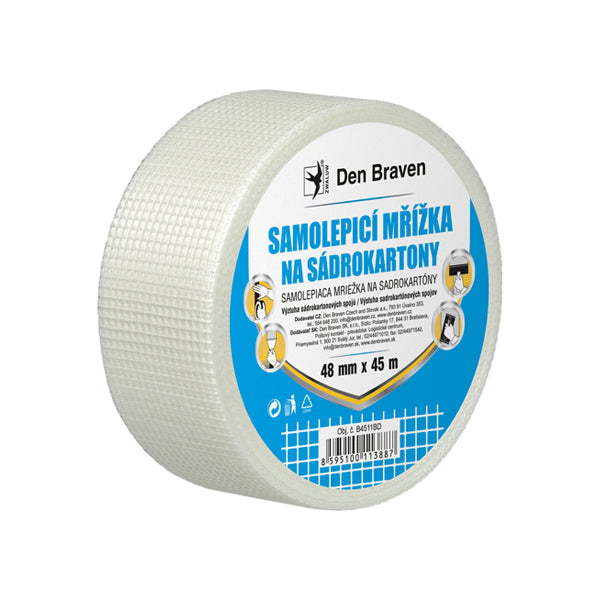 Samolepicí mřížka na sádrokartony DEN BRAVEN 48mm x 20m
