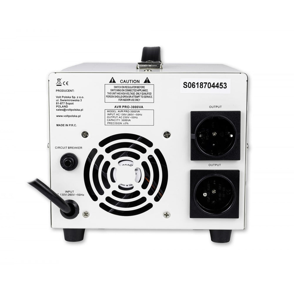 Stabilizátor napětí VOLT AVR Pro 3000 Servo