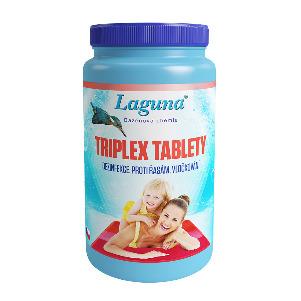 Multifunkční tablety pro chlorovou dezinfekci bazénové vody LAGUNA 3v1 Triplex 1kg