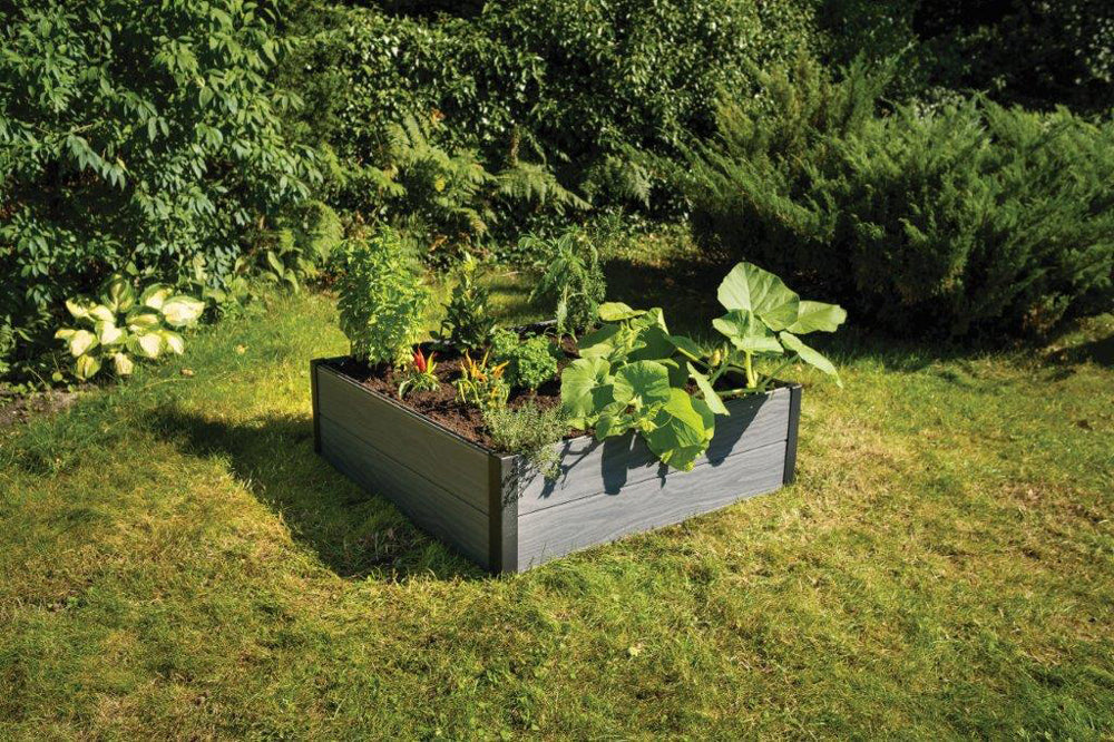 Vyvýšený záhon KETER Maple Square Graphite