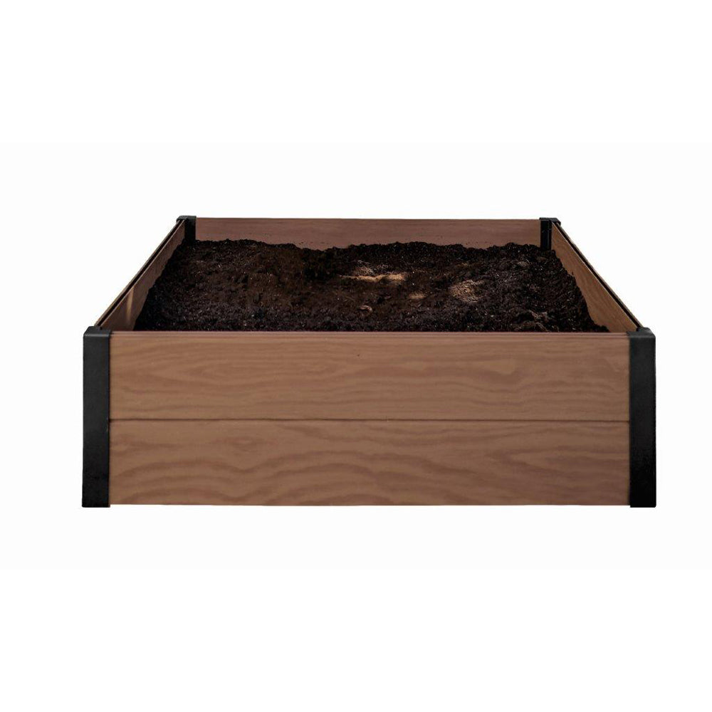Vyvýšený záhon KETER Maple Square Brown