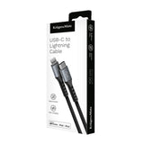 Kabel KRUGER & MATZ KM1267 USB-C/Lightning C94 MFi 1m Black