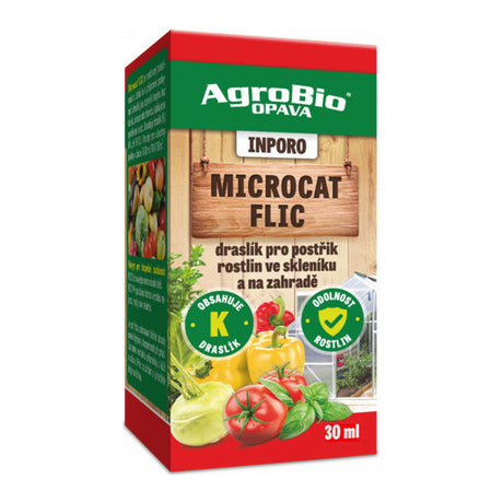 Draslík pro postřik rostlin ve skleníku AGROBIO Inporo Microcat Flic 30ml