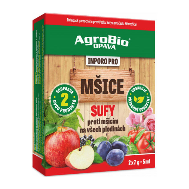 Přípravek proti mšicím AGROBIO Inporo Pro Sufy 2x7g+5ml