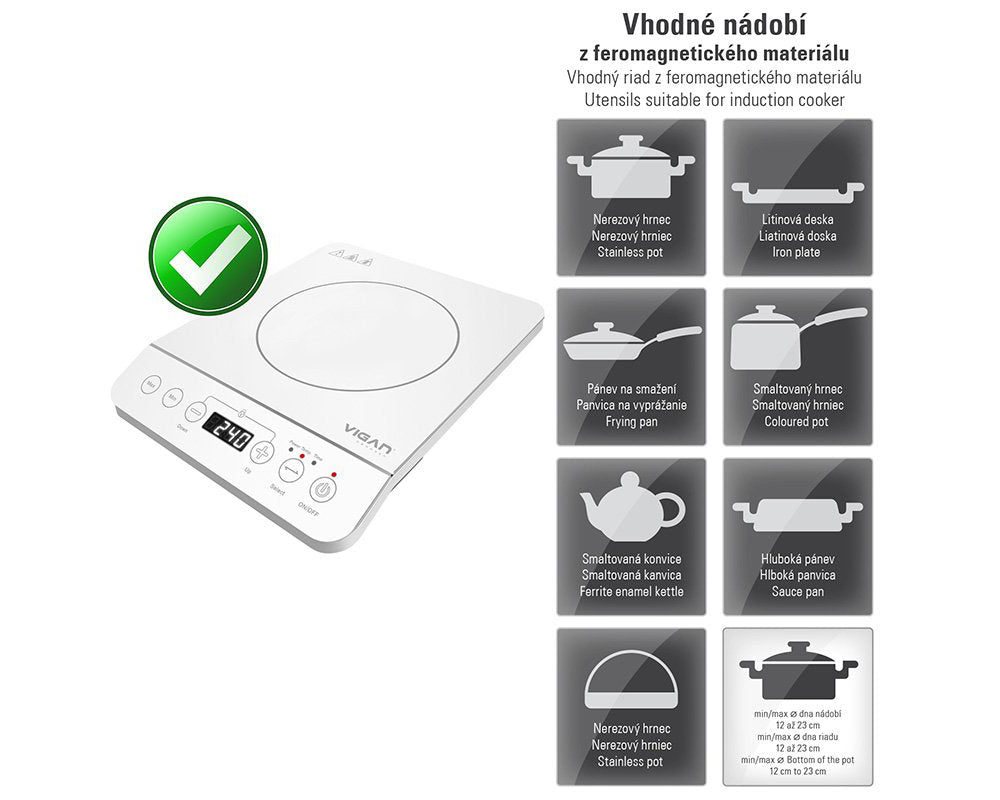 Vařič indukční VIGAN Mammoth IVB1Z