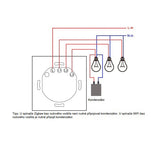 Smart vypínač osvětlení AVATTO LZTS02-EU-B2 ZigBee Tuya