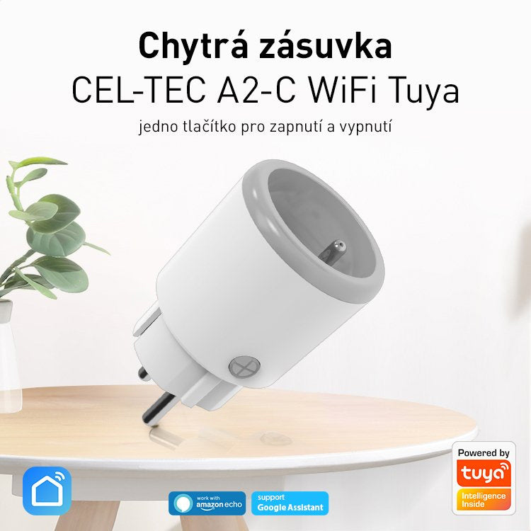 Smart zásuvka CEL-TEC A2-C WiFi Tuya