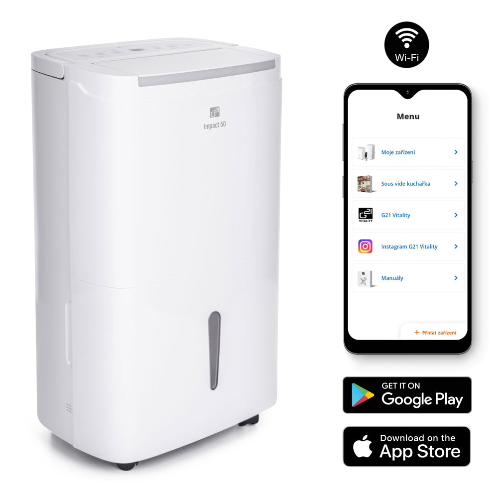 Smart odvlhčovač G21 Impact 50 50l/24h WiFi