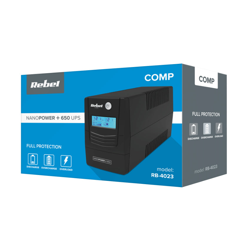 UPS REBEL Nanopower Plus 650 650VA 360W
