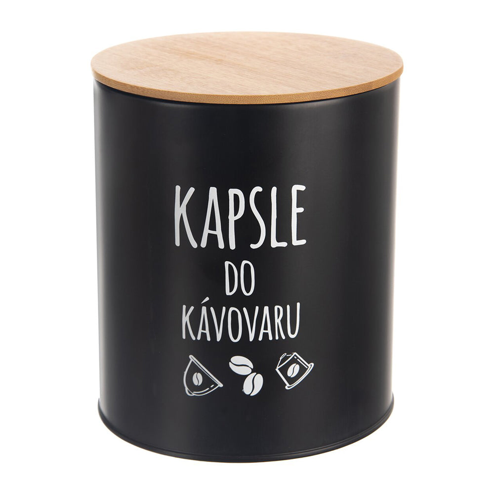 Dóza ORION Black Kapsle do kávovaru 16cm