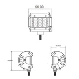 Světlo na pracovní stroje LED STU wl-8731