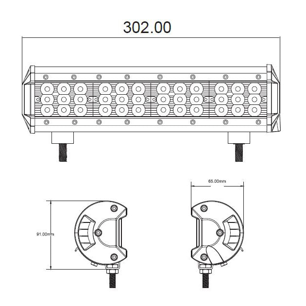 Světlo na pracovní stroje LED STU wl-8734