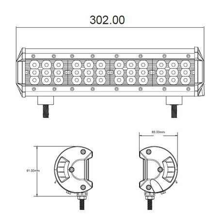 Světlo na pracovní stroje LED STU wl-8734