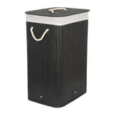 Koš prádelní G21 Bambus 72l Black