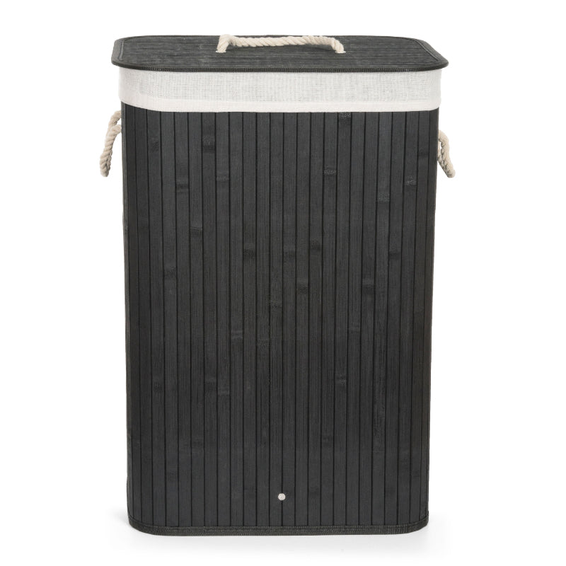 Koš prádelní G21 Bambus 72l Black