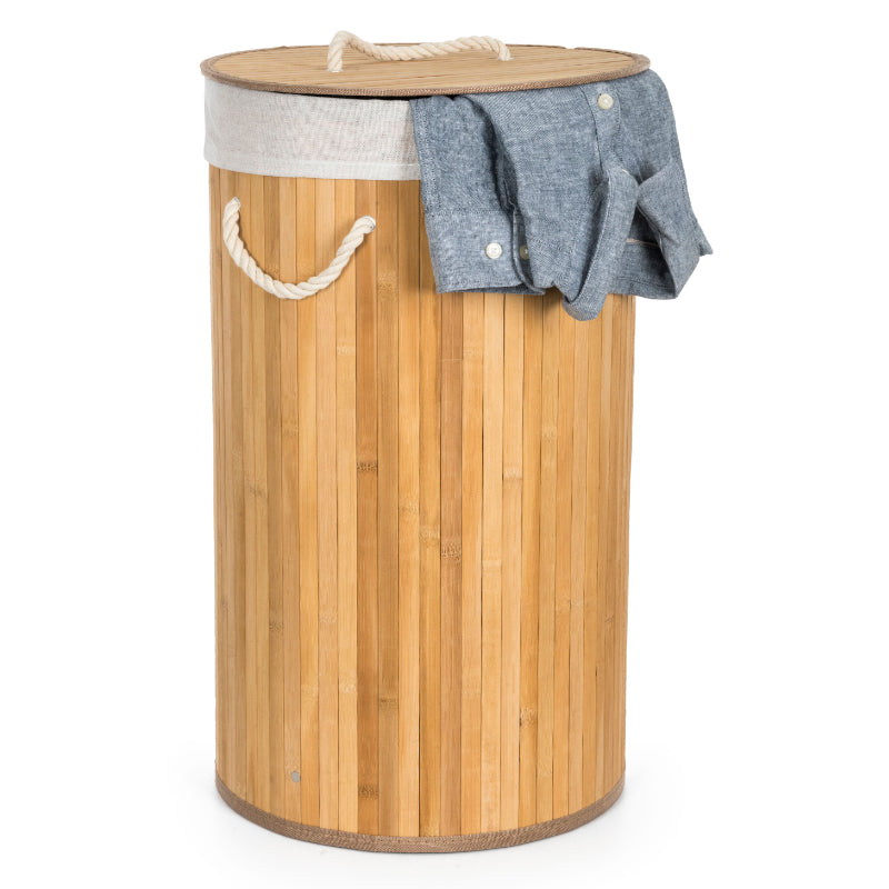 Koš prádelní G21 Bambus 55l Brown