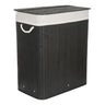 Koš prádelní G21 Bambus 105l Black