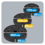 Sada bitumenových zátěží REBEL RBA-2106 8x1,25kg+4x2,5kg+2x5kg
