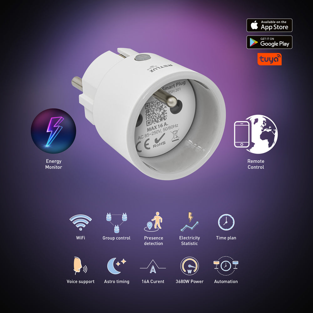 Smart zásuvka RETLUX RSH 201 WiFi