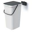 Koš odpadkový SYSTEMA Q COLLECT popelavý s černým víkem 25l