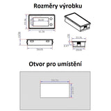 Panelové měřidlo - indikátor baterie 8-100V STU 34589a