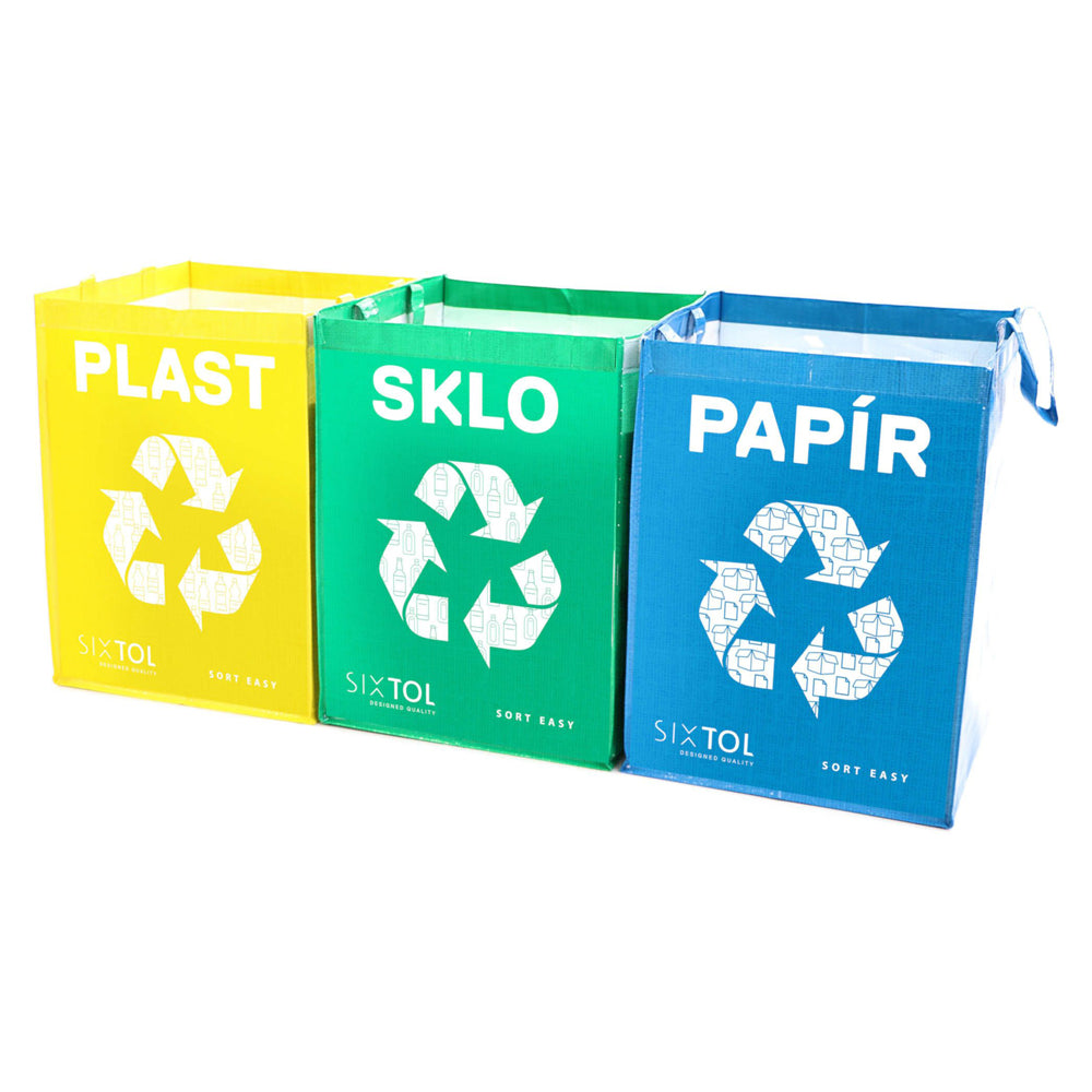 Sada tašek na tříděný odpad SIXTOL Sort Easy 3 Basic 3x36l