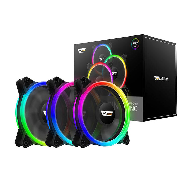 Sada PC ventilátorů DARKFLASH DR12 Pro 3v1