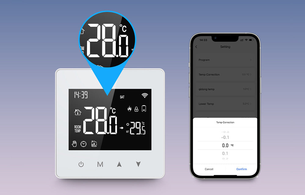 Smart termostat AVATTO WT198 WiFi Tuya