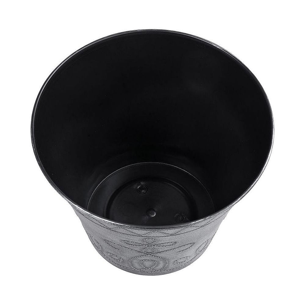 Květináč STREND PRO Flower stříbrný - metalický efekt 24,5x19,3cm