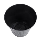 Květináč STREND PRO Flower stříbrný - metalický efekt 24,5x19,3cm