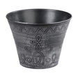Květináč STREND PRO Flower stříbrný - metalický efekt 24,5x19,3cm