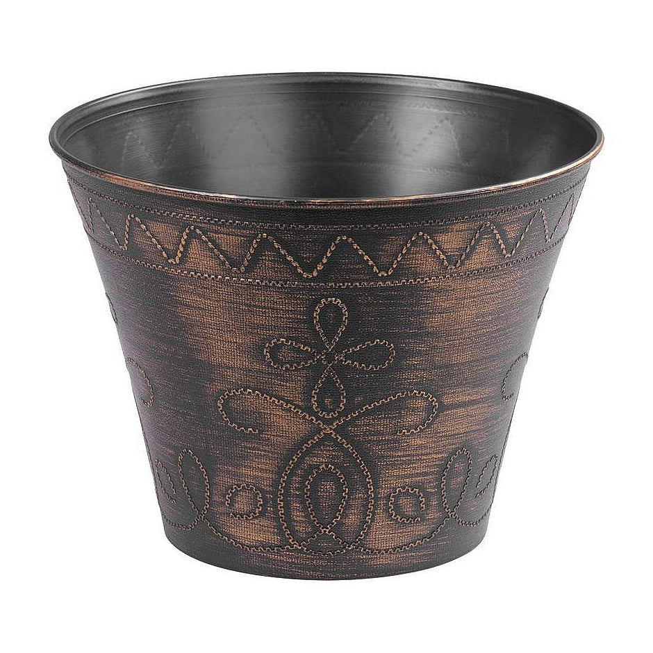 Květináč STREND PRO Flower zlatý - metalický efekt 24,5x19,3cm