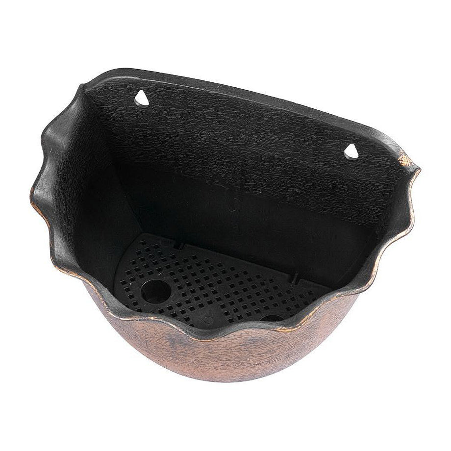 Květináč závěsný STREND PRO Wave 26x18cm zlatý - metalický efekt