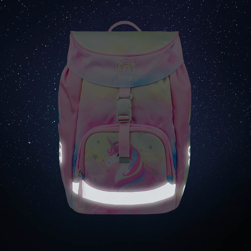 Batoh školní BAAGL Airy Rainbow Unicorn