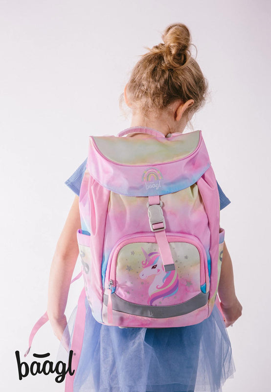 Batoh školní BAAGL Airy Rainbow Unicorn