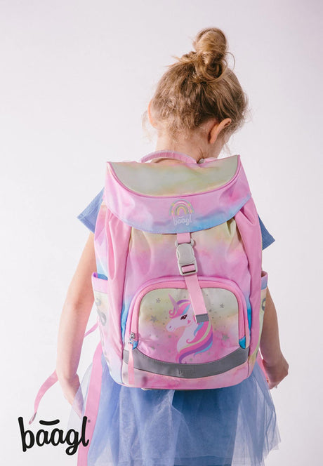 Batoh školní BAAGL Airy Rainbow Unicorn
