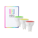 Smart LED žárovka GU10 4,8W RGB+CCT IMMAX NEO 07777C ZigBee Tuya sada 3ks