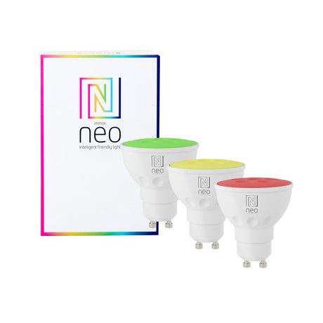 Smart LED žárovka GU10 4,8W RGB+CCT IMMAX NEO 07777C ZigBee Tuya sada 3ks