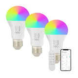 Smart LED žárovka E27 11W RGB+CCT IMMAX NEO 07733CDO WiFi Tuya sada 3ks