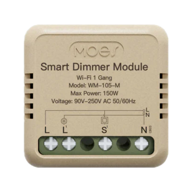 Smart ovladač osvětlení MOES Switch Module MS-105M WiFi Tuya