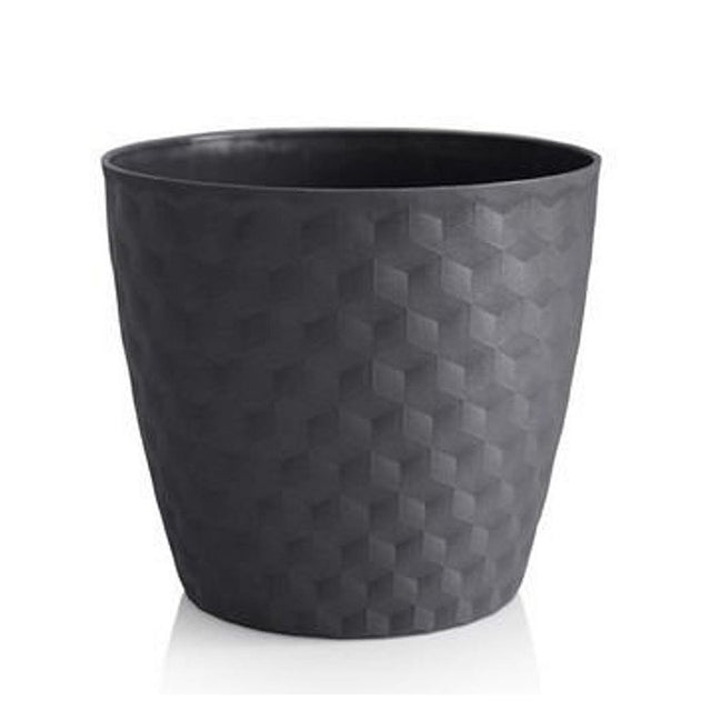 Květináč RUBY MAT 19cm antracit