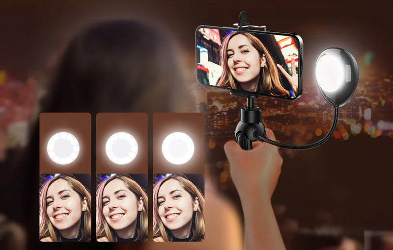 Selfie držák se stativem APEXEL APL-JJ21FL Black