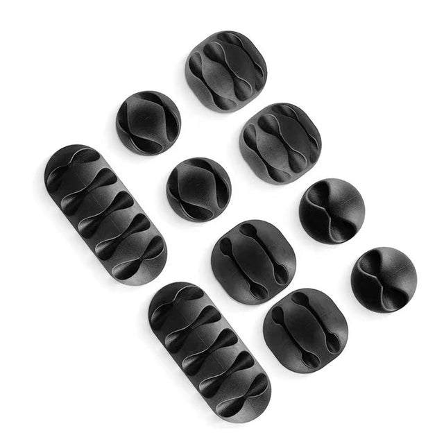 Organizér na kabely SWISSTEN 10ks Black