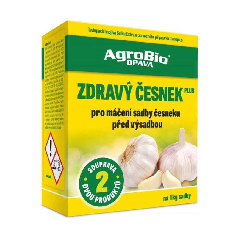 Přípravek ke hnojení česneku AGROBIO Zdravý Česnek Plus NEW 10g + 50ml