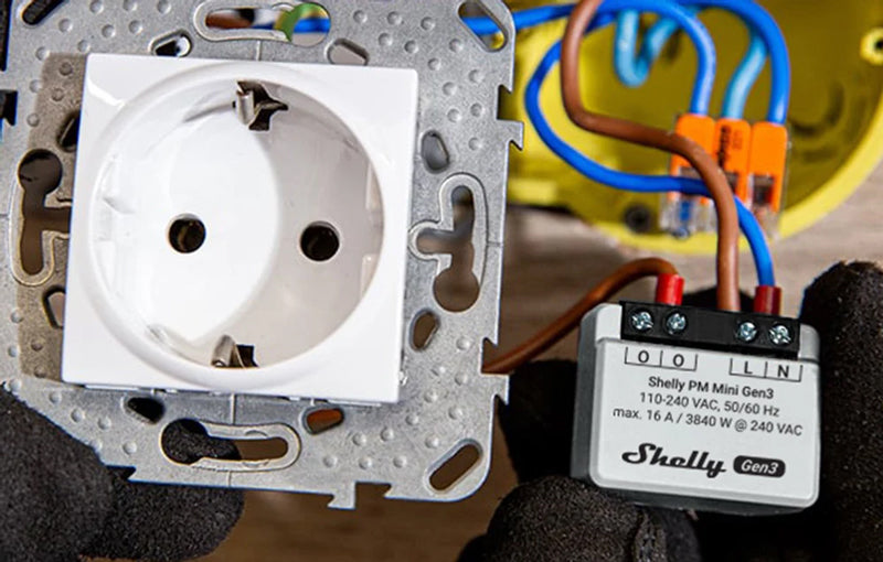 Smart měřič spotřeby SHELLY PM Mini Gen3 WiFi 2ks