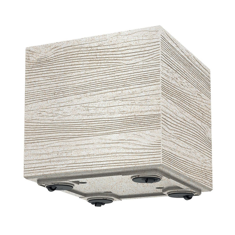 Květináč MADERA SQUARE ECO WOOD bílý 28,8cm