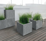 Květináč SIERRA SQUARE BETON EFFECT marengo 38,5cm
